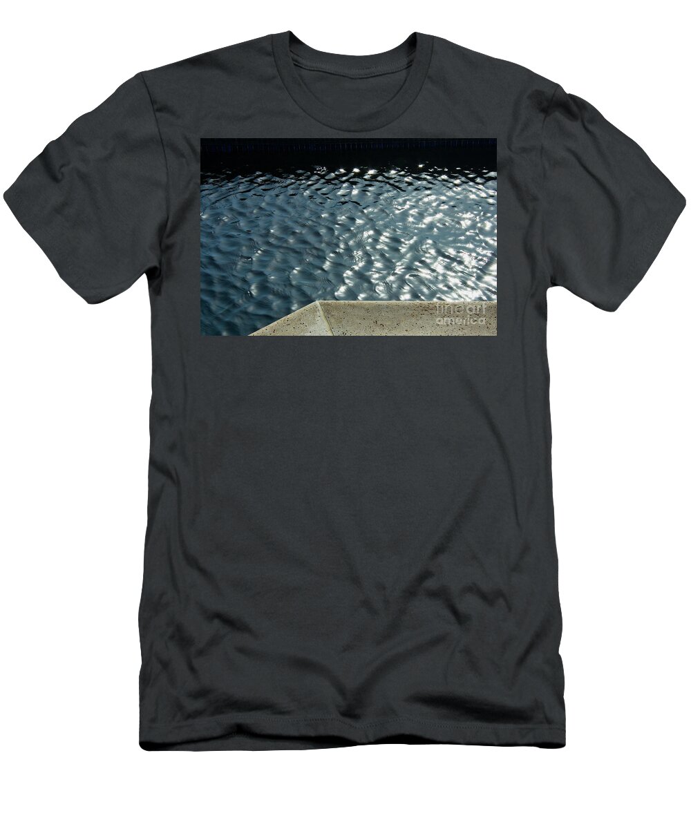 Water T-Shirt featuring the photograph Graphic Pool by Julia Hiebaum