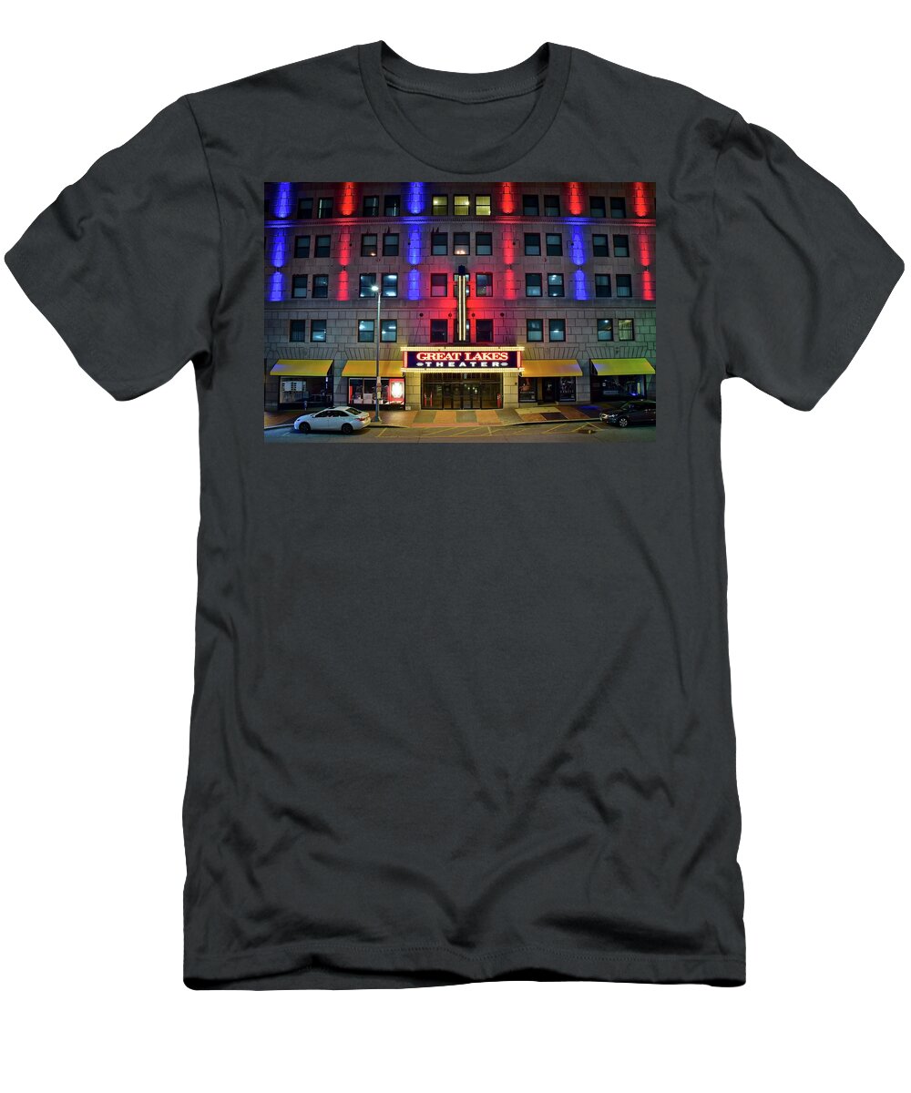 Playhouse T-Shirt featuring the photograph Great Lakes Theatre by Frozen in Time Fine Art Photography
