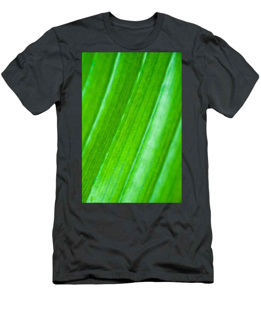 Abstract T-Shirt featuring the photograph Green Abyss by Sebastian Musial