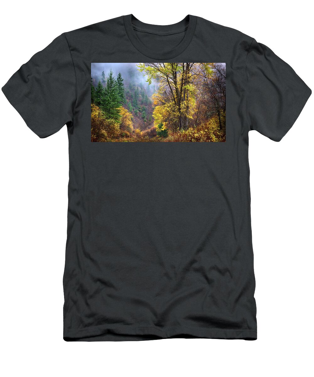 Autumn T-Shirt featuring the photograph Green Mountain Fall by John Poon