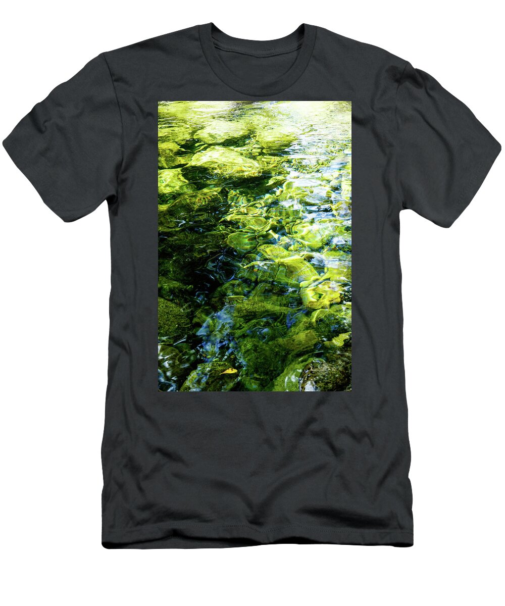 Tim Dussault T-Shirt featuring the photograph Green Reflection by Tim Dussault