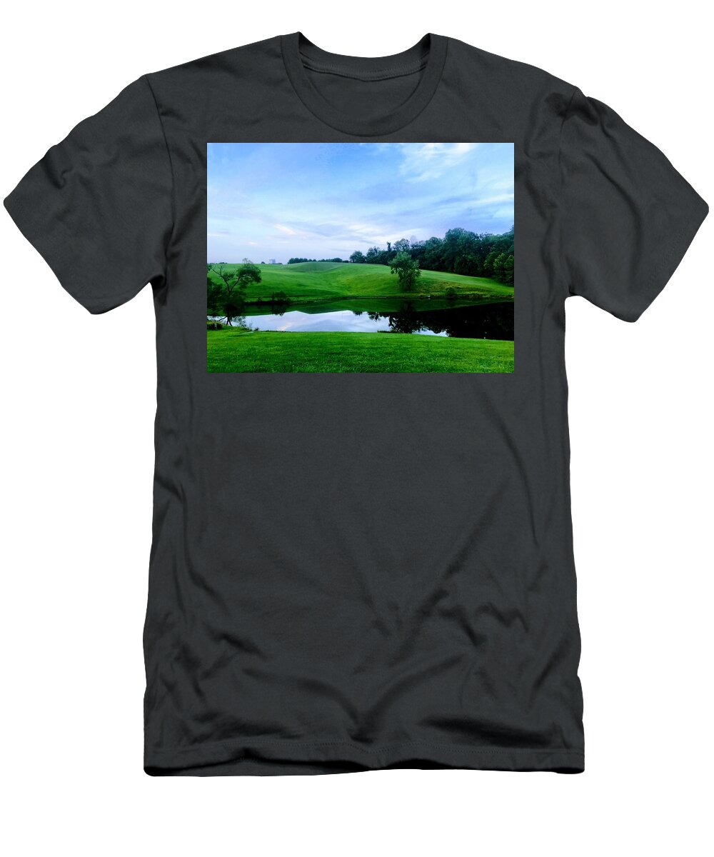 Pasture T-Shirt featuring the photograph Greener Pastures by Chris Montcalmo