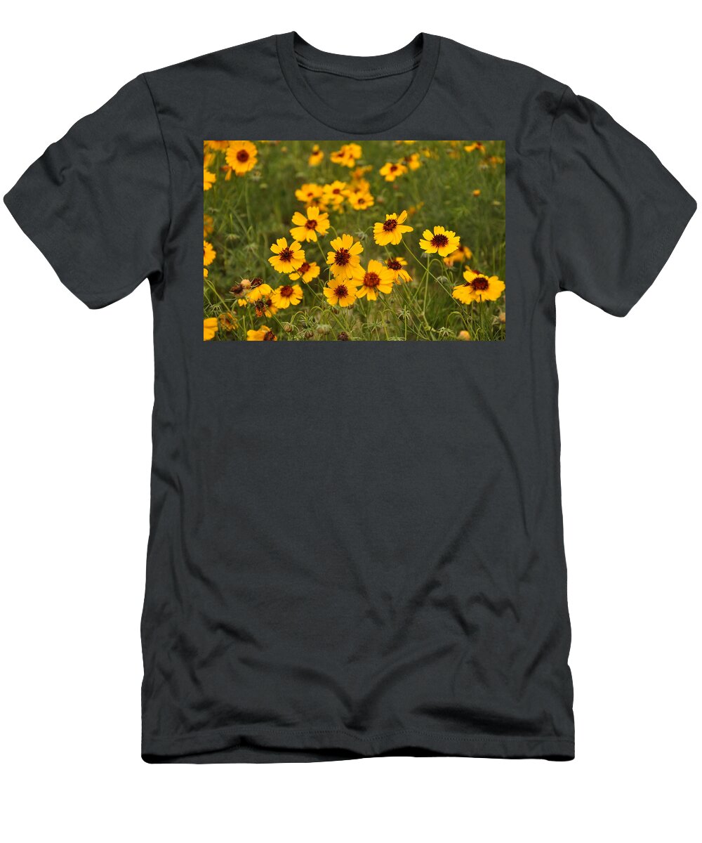 Texas Hill Country T-Shirt featuring the photograph Greenthread by Frank Madia