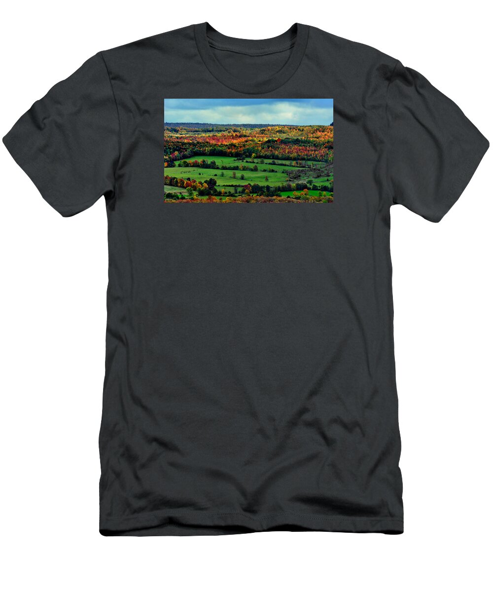 Grey County T-Shirt featuring the photograph Grey County Ontario Autumn by Andrea Kollo