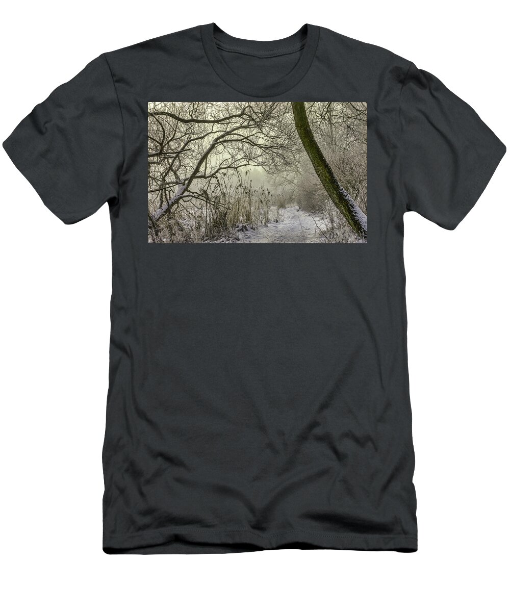 Grey T-Shirt featuring the photograph Grey day #h1 by Leif Sohlman