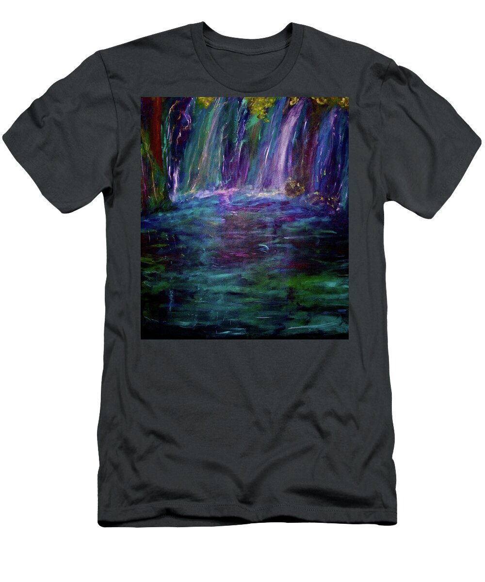 Grotto T-Shirt featuring the painting Grotto by Heidi Scott