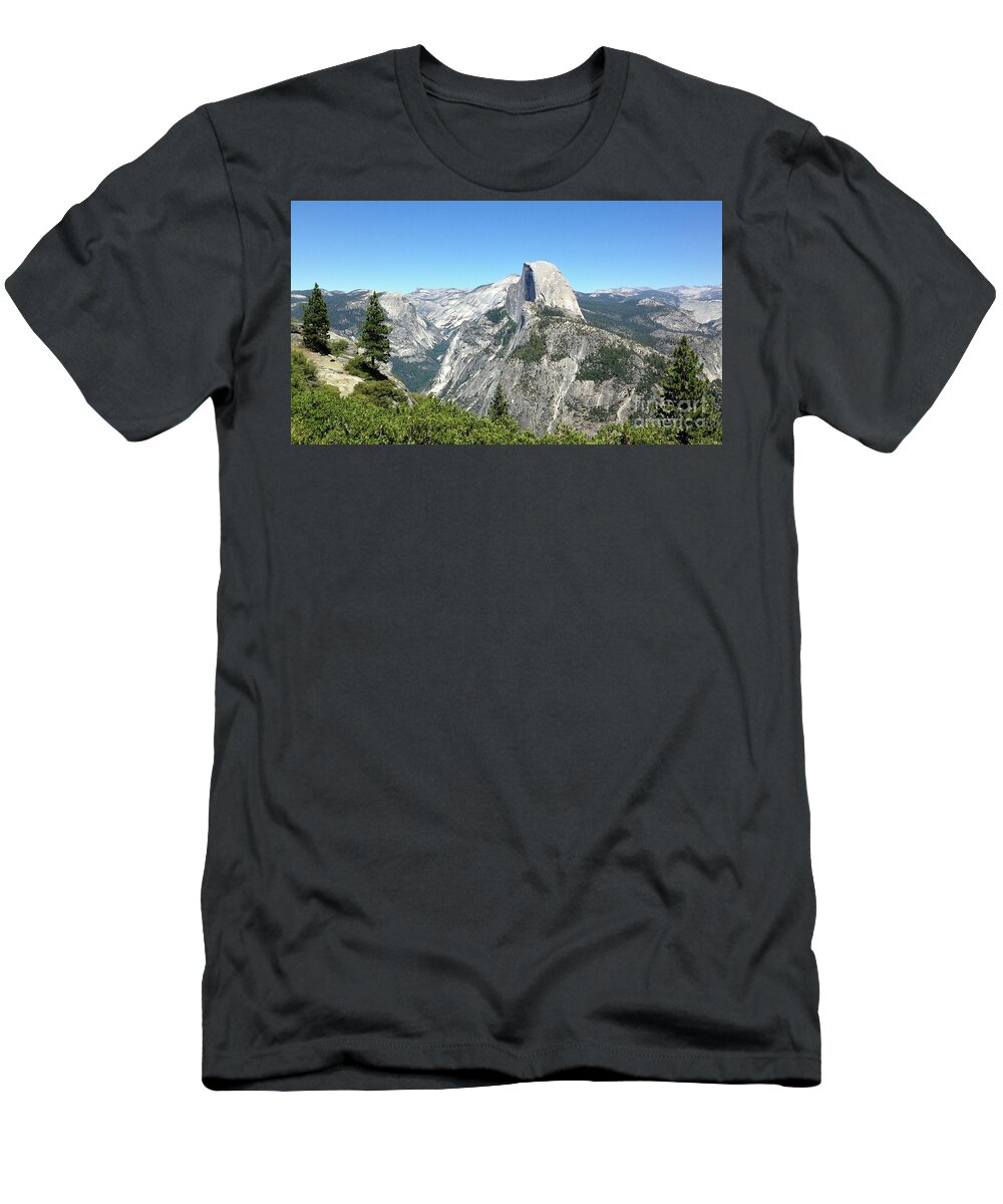 Yosemite T-Shirt featuring the photograph Half Dome from Inspiration Point by Jeff Hubbard