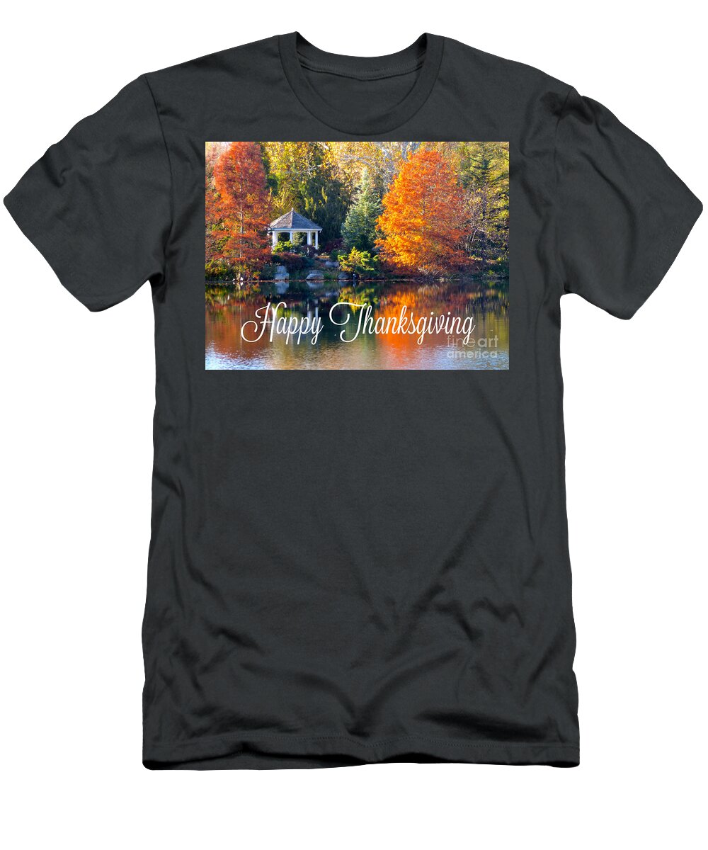 Thanksgiving T-Shirt featuring the photograph Happy Thanksgiving by Jean Wright