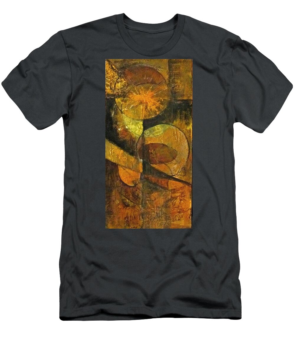 Abstract T-Shirt featuring the painting Harvest by Barbara O'Toole