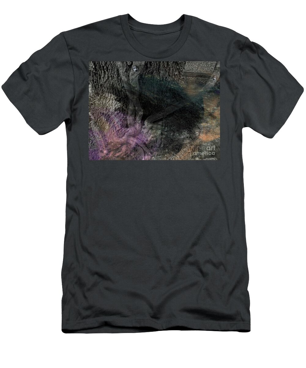 Halloween T-Shirt featuring the photograph Haunted Roots by D Hackett