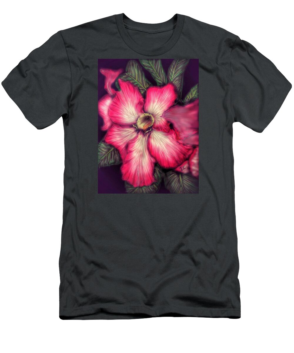 Hawaii T-Shirt featuring the digital art Hawaii Flower by Darren Cannell