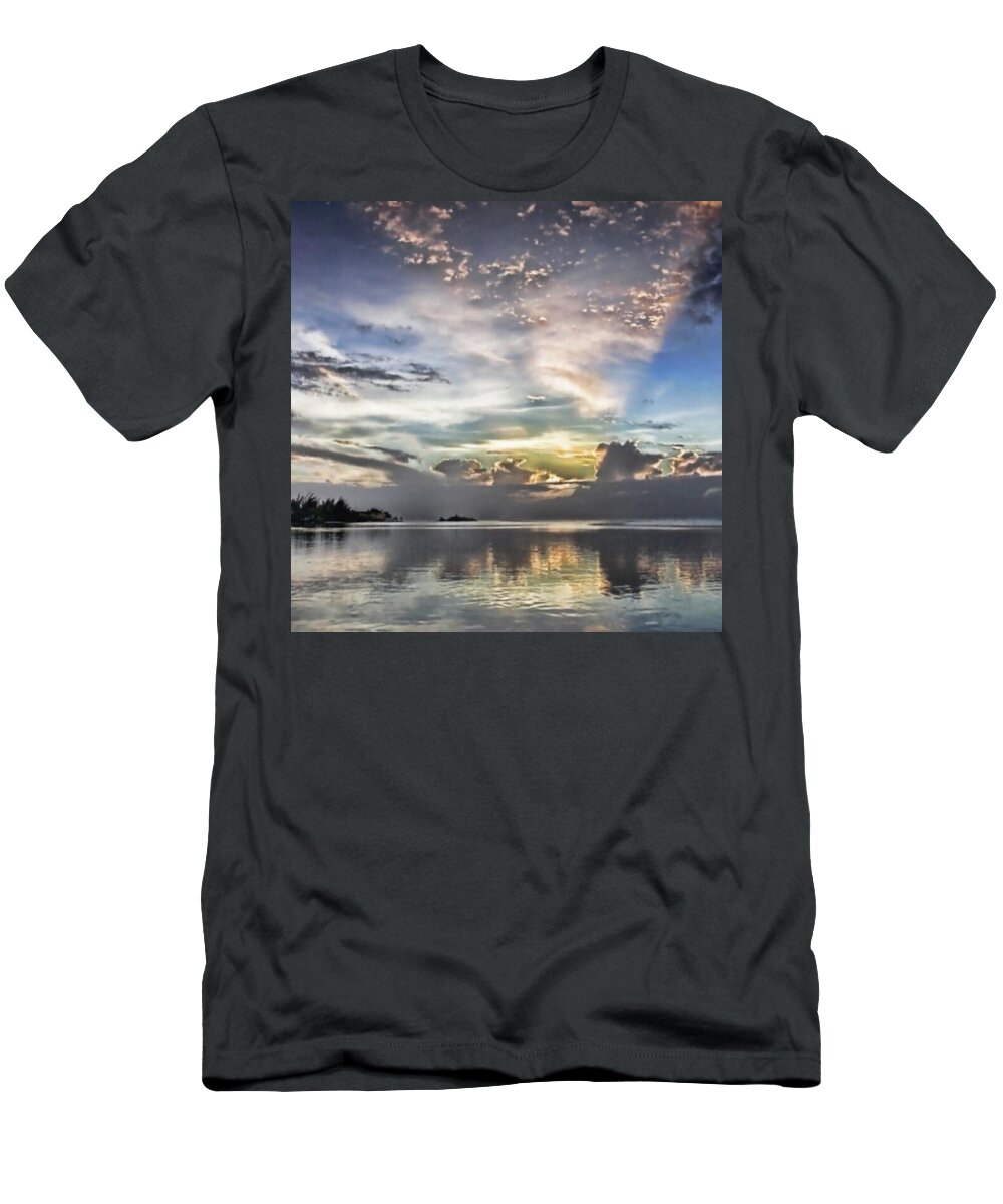 Jamaica T-Shirt featuring the photograph Heaven's Light - Coyaba, Ironshore by John Edwards