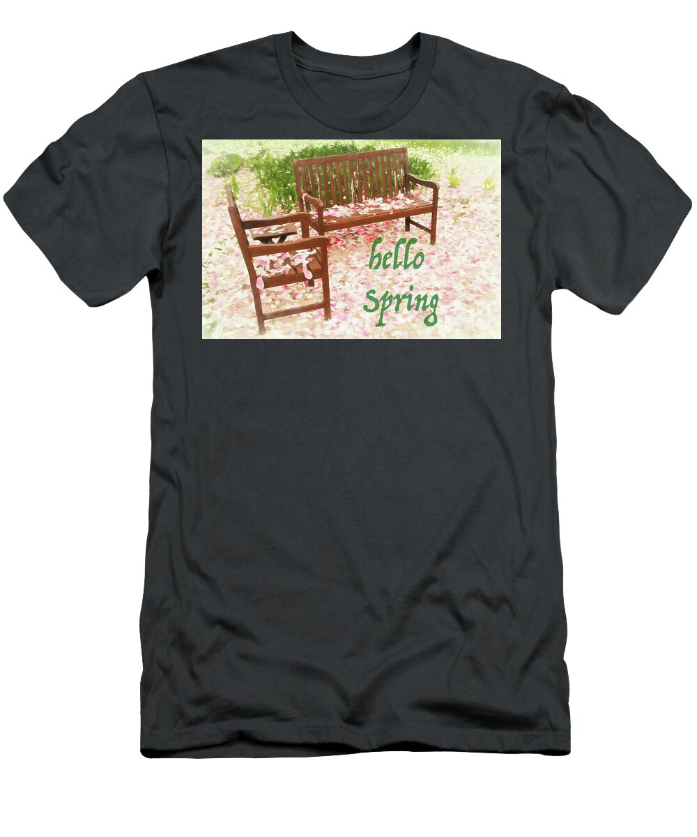 Garden T-Shirt featuring the photograph Hello Spring by Marilyn Cornwell