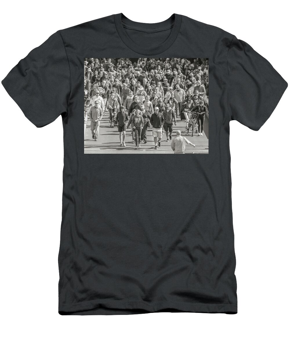 Tillicum T-Shirt featuring the photograph Here We Come Friday Harbor by Betsy Knapp