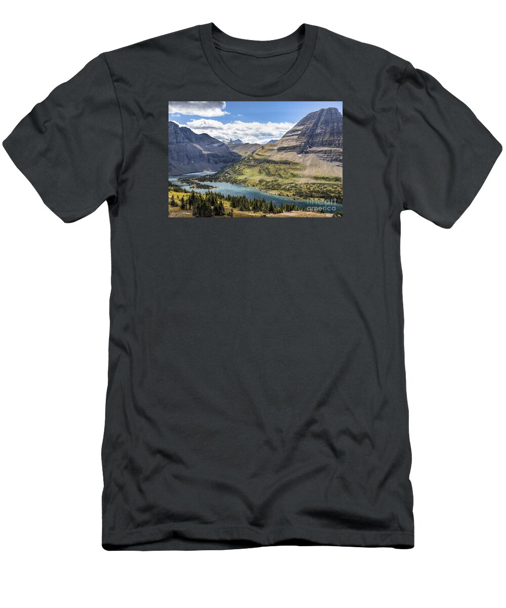 Hidden Lake Overlook T-Shirt featuring the photograph Hidden Lake Overlook by Jemmy Archer
