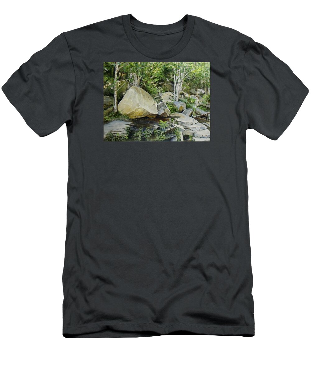 Landscape T-Shirt featuring the painting Hide And Seek by William Brody