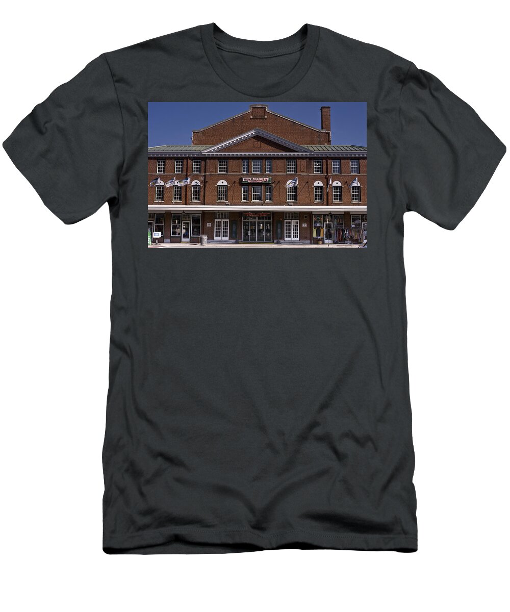 Historic T-Shirt featuring the photograph Historic Roanoke City Market Building by Teresa Mucha