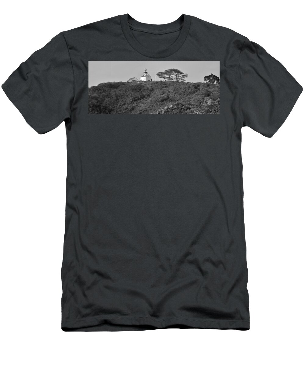 Lighthouse T-Shirt featuring the photograph Historical Lighthouse- Point Loma by See My Photos