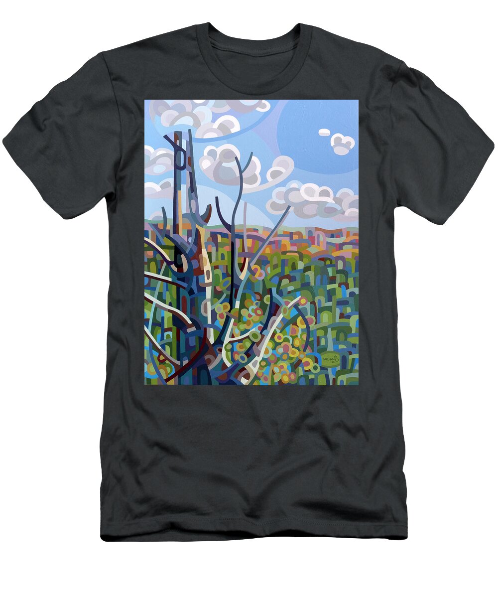 Fine Art T-Shirt featuring the painting Hockley Valley by Mandy Budan