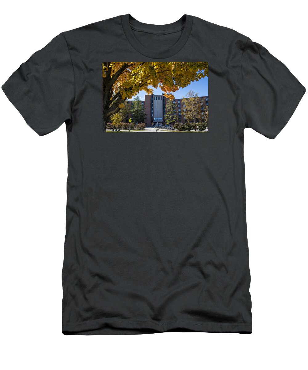 Holden Hall T-Shirt featuring the photograph Holden Hall Cropped by John McGraw