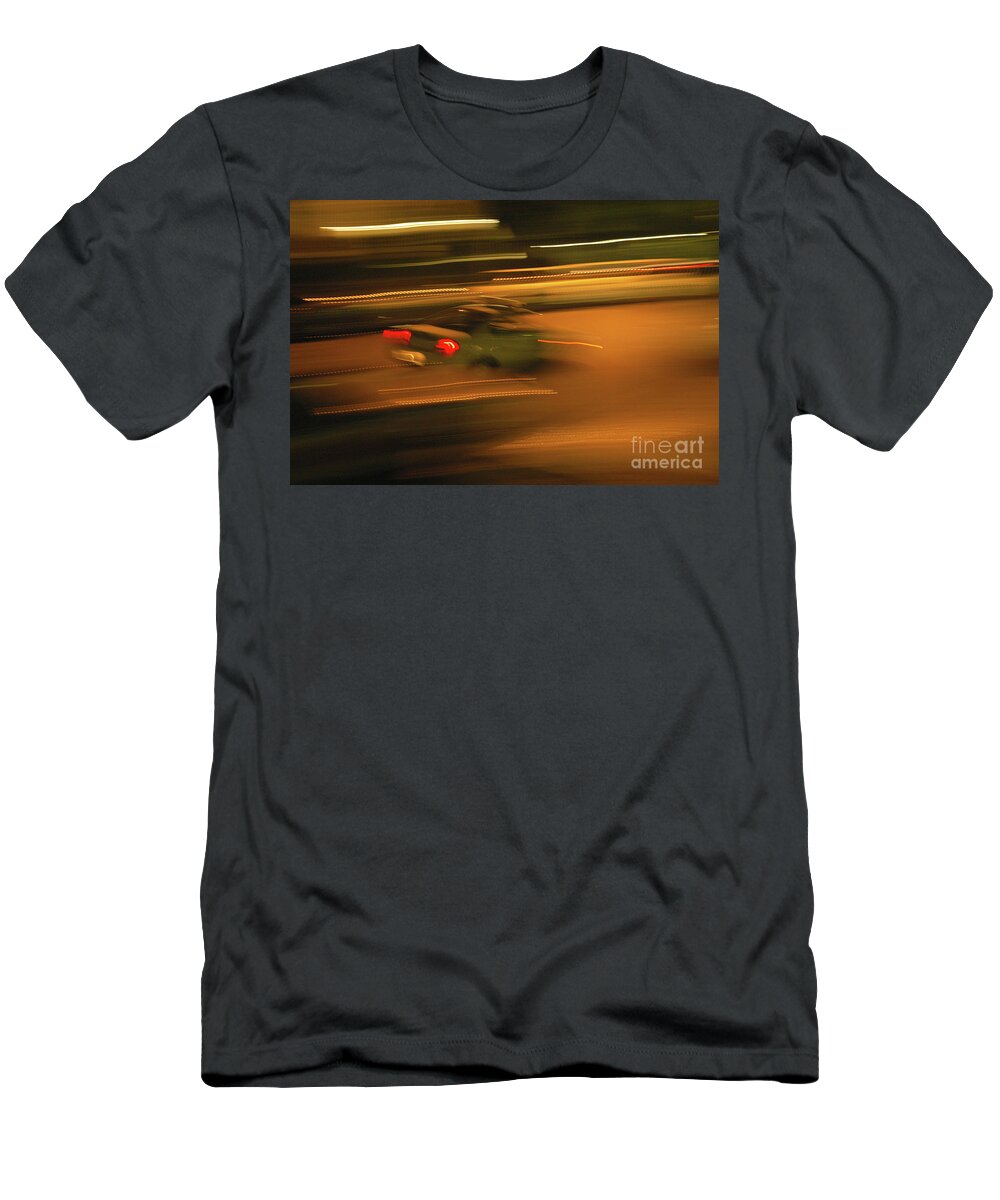 Freeway T-Shirt featuring the photograph Hollywood freeway at night 18 by Micah May