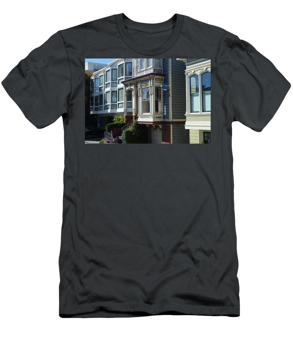 Homes Of San Francisco T-Shirt featuring the photograph Homes of San Francisco by Warren Thompson