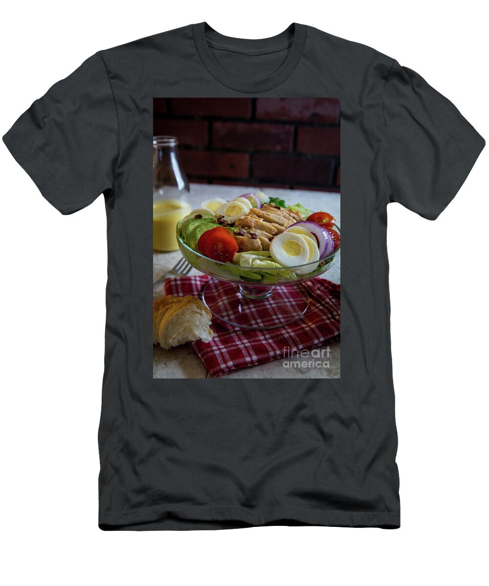 Healthy T-Shirt featuring the photograph Honey Mustard Chicken Cobb Salad 1 by Deborah Klubertanz