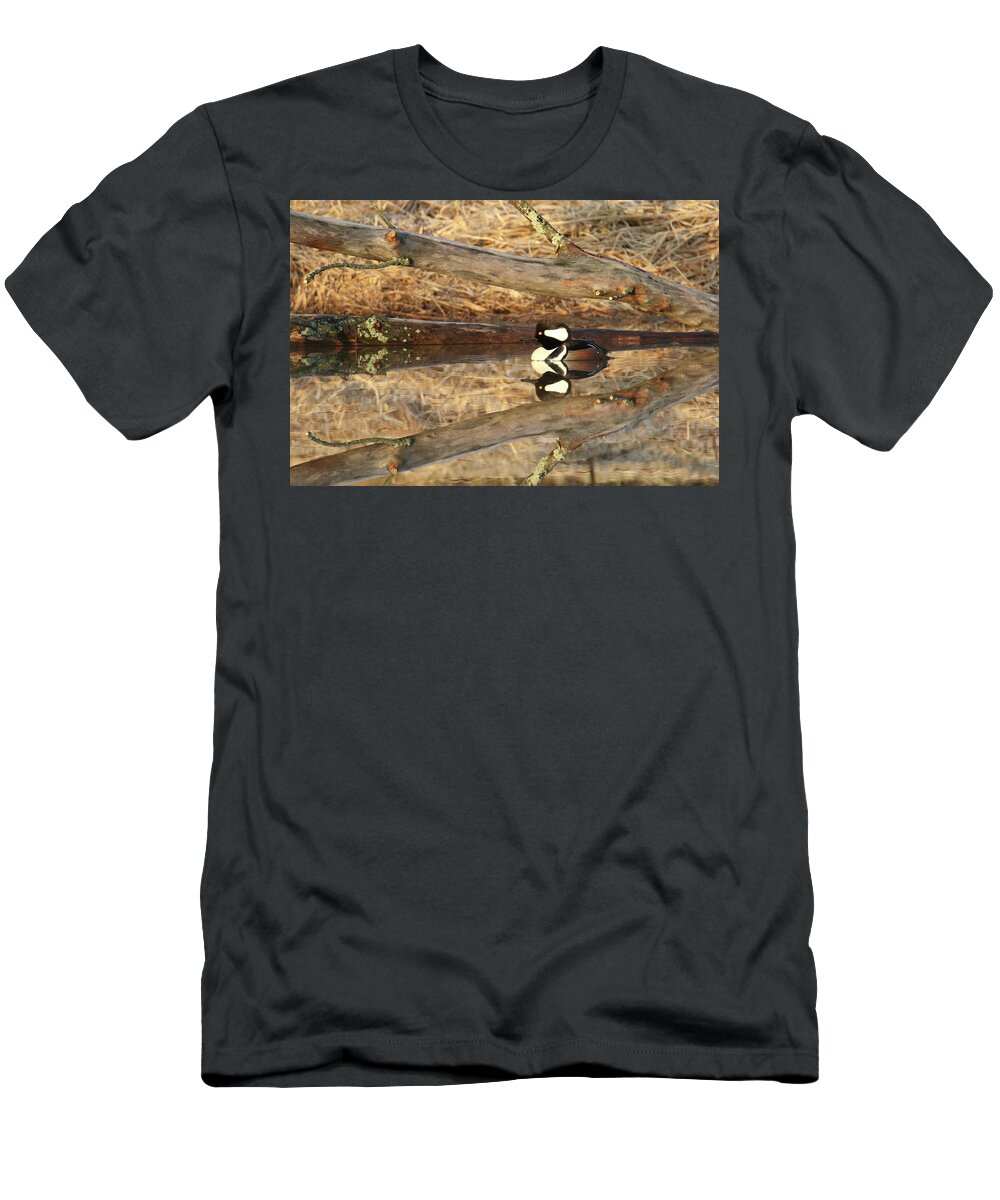 Hooded Merganser T-Shirt featuring the photograph Hooded Merganser by Brook Burling