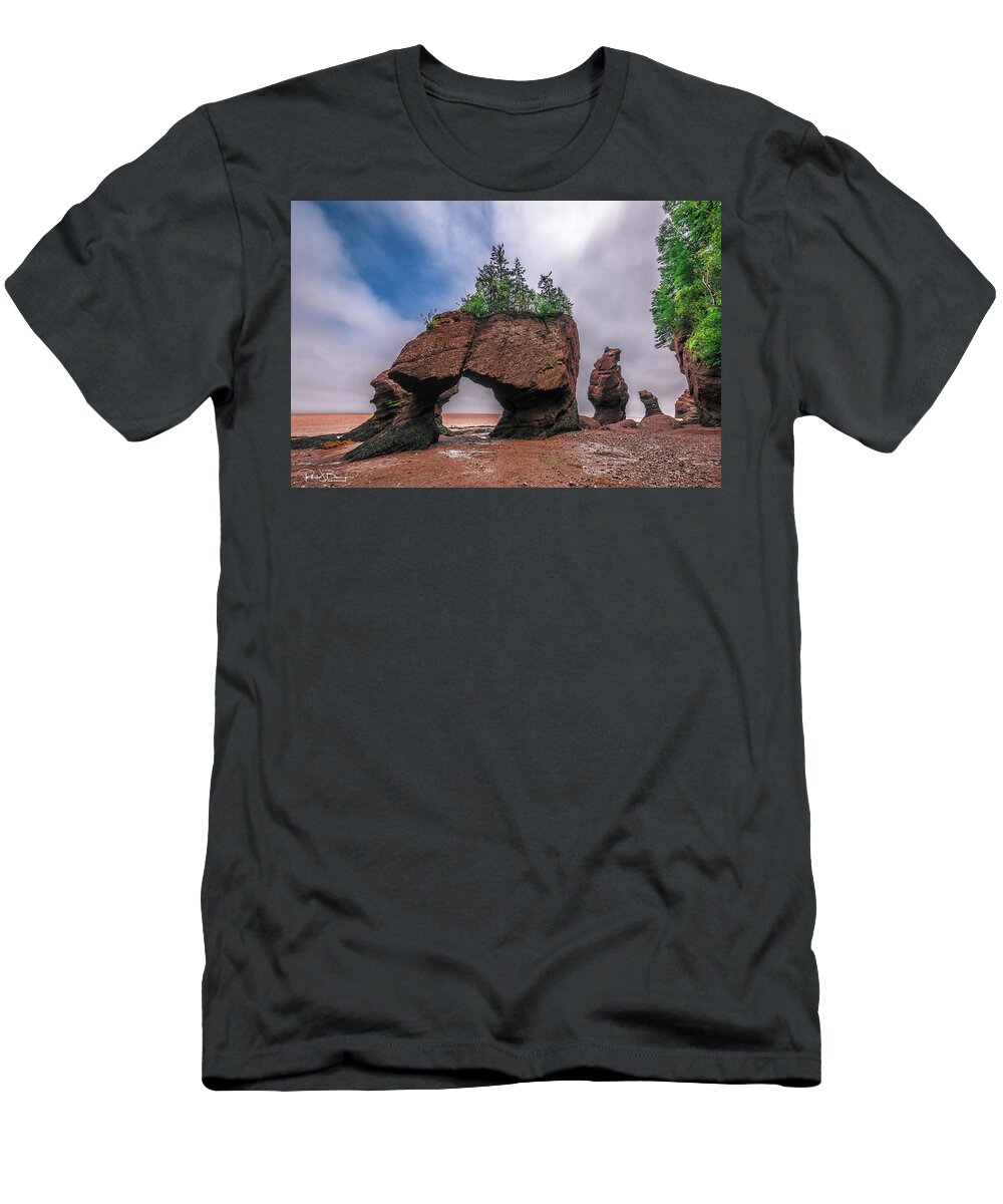 Hopewell Rocks T-Shirt featuring the photograph Hopewell Rocks by Patrick Boening