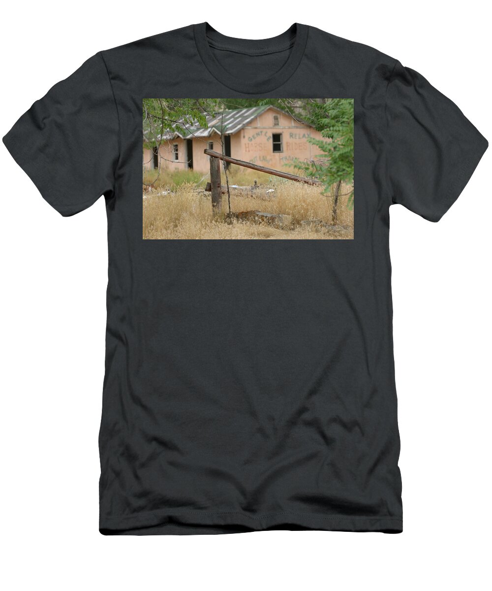 Trail Ride T-Shirt featuring the photograph Horse Rides with Ghosts by Jeff Floyd CA