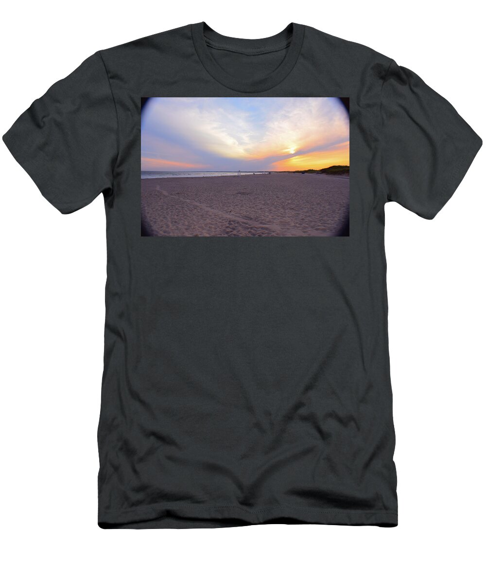 Beach T-Shirt featuring the photograph Horseback Beach by Kate Arsenault 