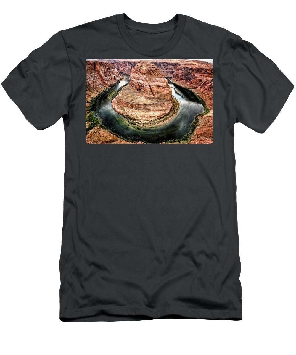 Horseshoe Bend T-Shirt featuring the photograph Horseshoe Bend Colorado River by Gigi Ebert