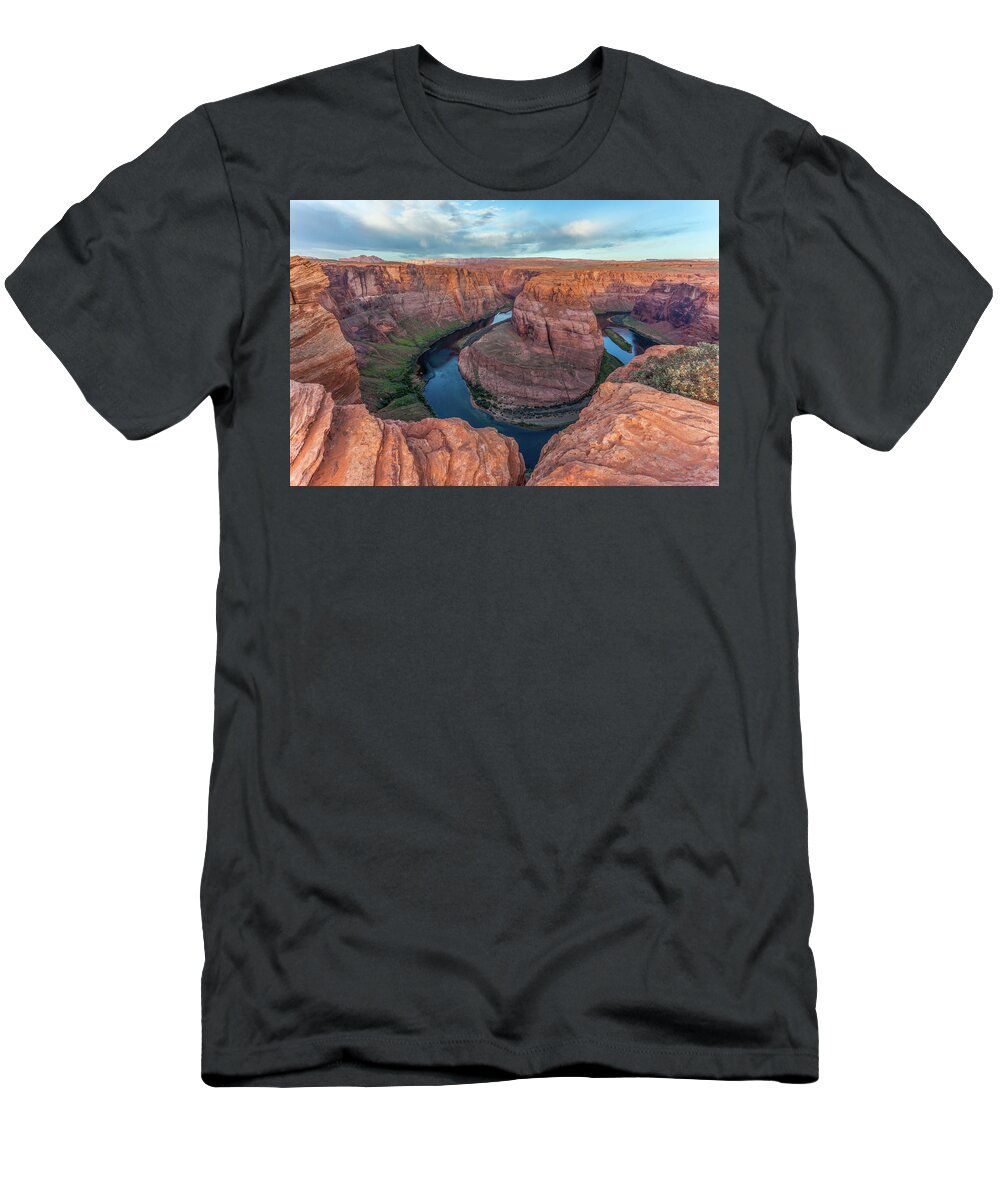 Horseshoe Bend T-Shirt featuring the photograph Horseshoe Bend Morning Splendor by Lon Dittrick