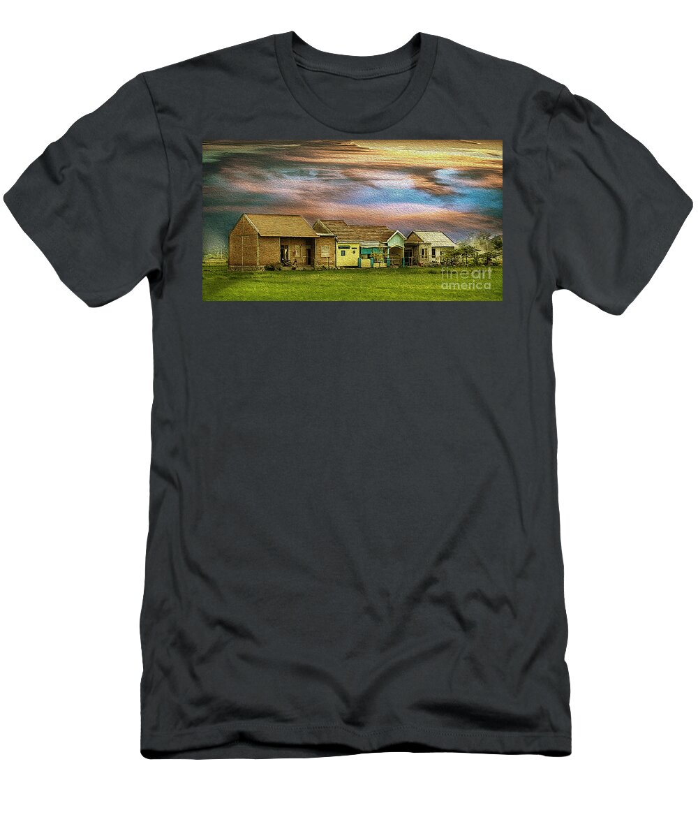 Houses T-Shirt featuring the photograph Houses DA by Charuhas Images