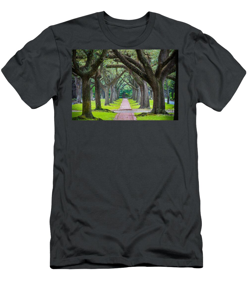 America T-Shirt featuring the photograph Houston Trees by Inge Johnsson