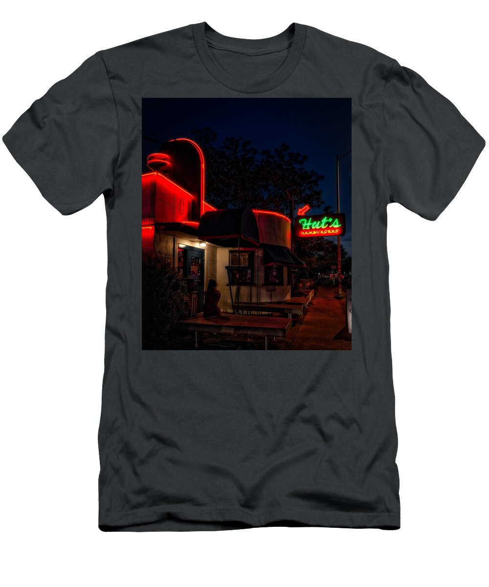 Hut's Hamburgers of Austin T-Shirt by Mountain - America