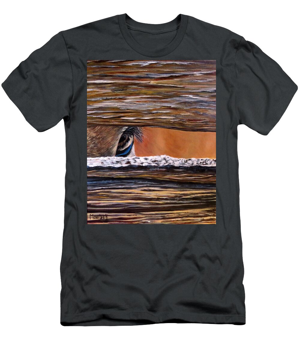 Horse T-Shirt featuring the painting I See You by Marilyn McNish