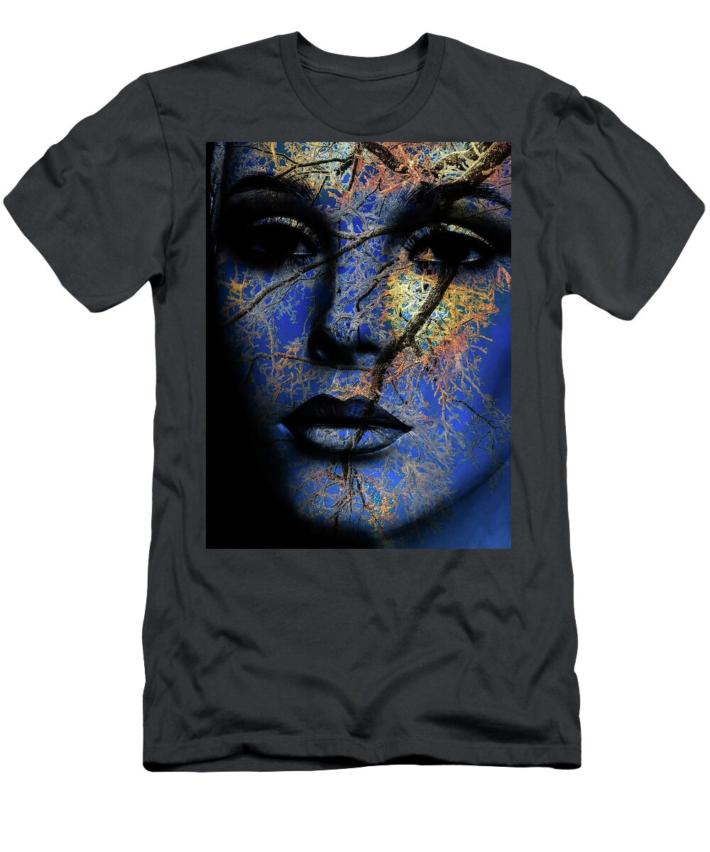 Woman T-Shirt featuring the photograph Ice woman by Gabi Hampe