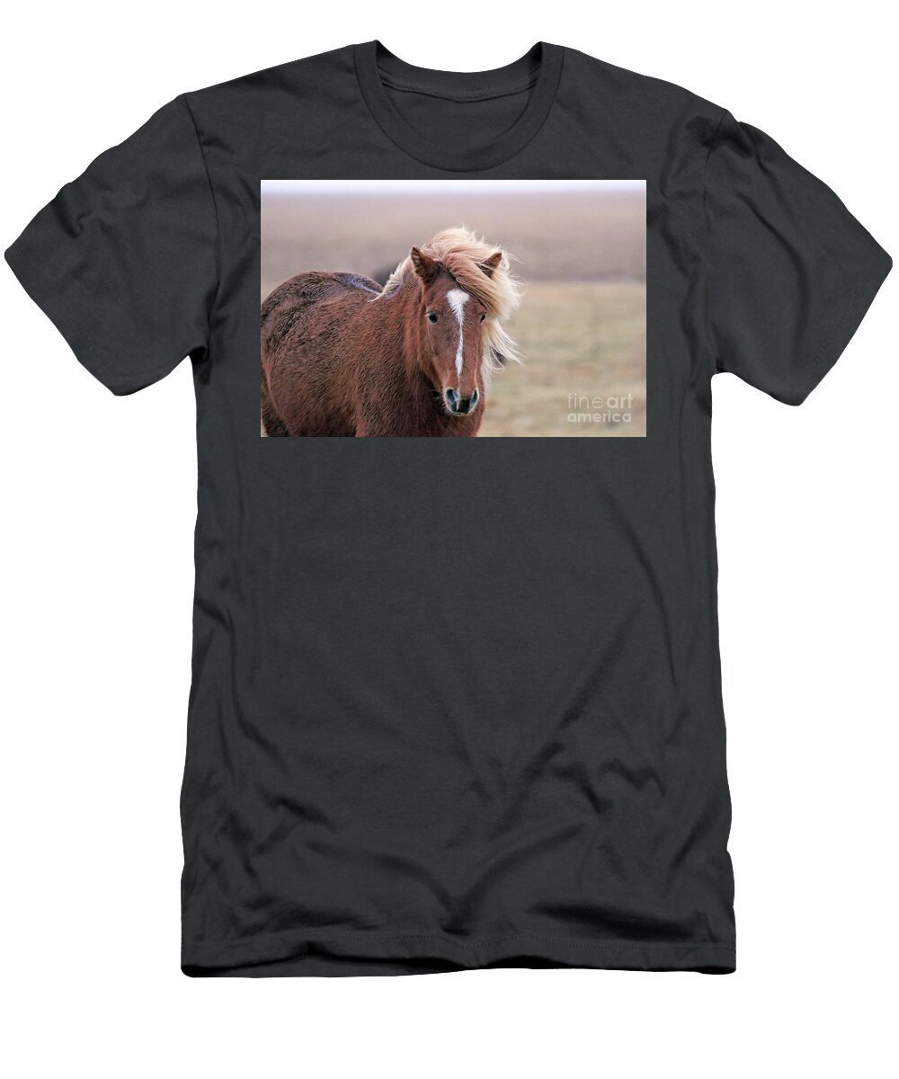 Icelandic Horse T-Shirt featuring the photograph Icelandic Horse 7116 by Jack Schultz