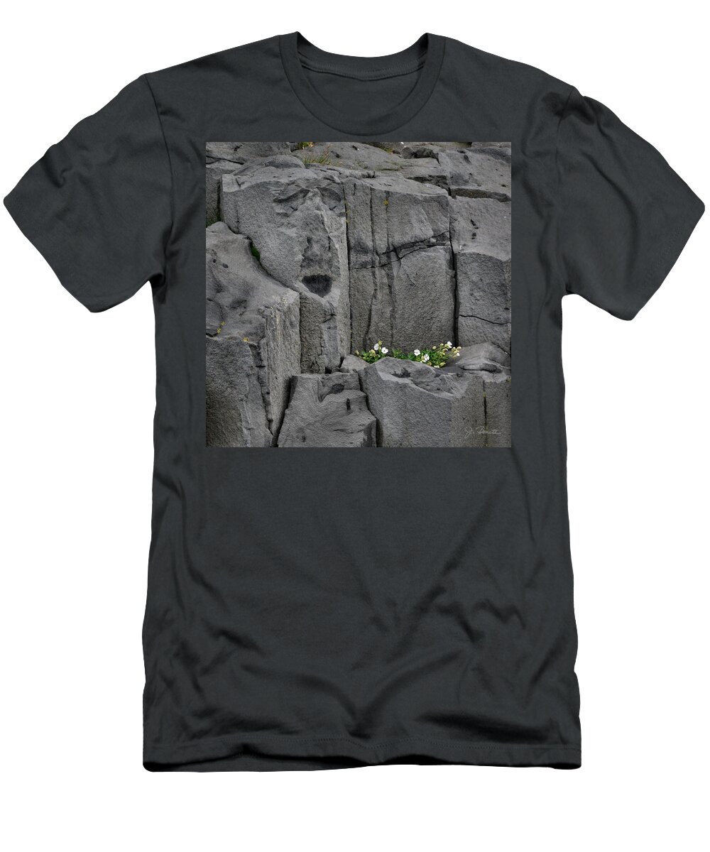 Iceland T-Shirt featuring the photograph Iclandic Stone Serenade by Joe Bonita