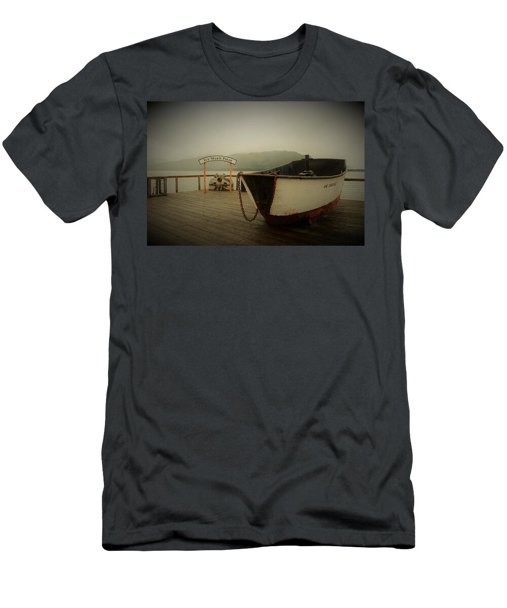 Alaska T-Shirt featuring the photograph Icy Strait Point boat by Cheryl Hoyle
