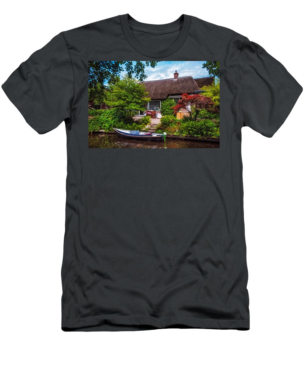 Netherlands T-Shirt featuring the photograph Idyllic Village 6. Venice of the North by Jenny Rainbow