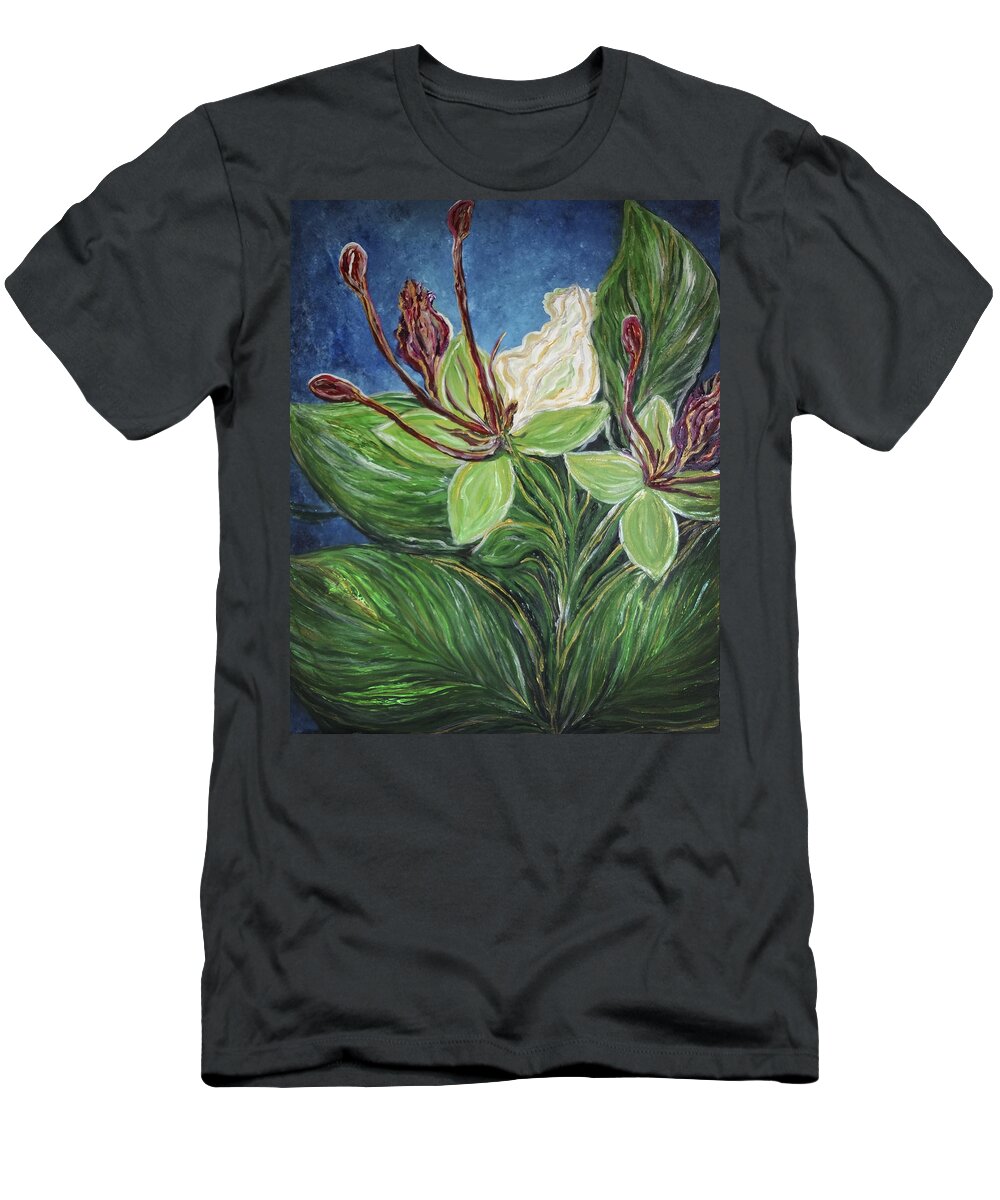 Ifit T-Shirt featuring the painting Ifit Flower Guam by Michelle Pier