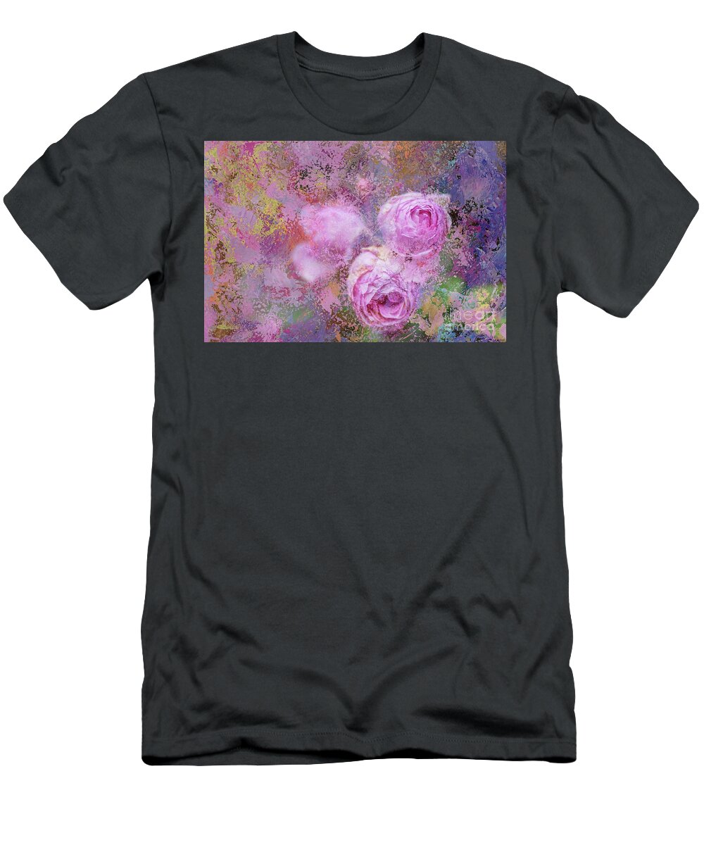 Roses T-Shirt featuring the photograph Impressionnist Roses by Eva Lechner