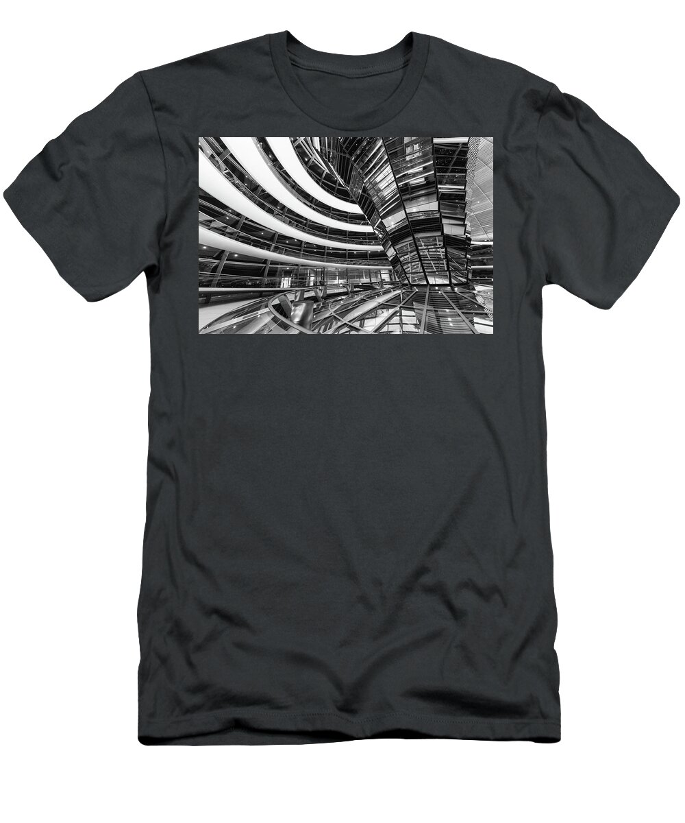 Reichstag T-Shirt featuring the photograph In a Whirl by Alex Lapidus