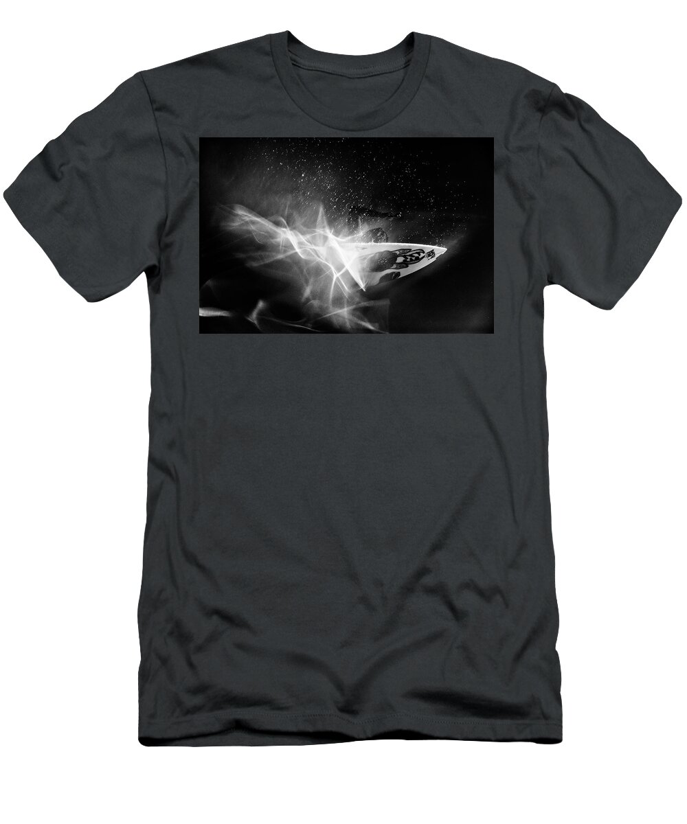 Surfing T-Shirt featuring the photograph In Flames by Nik West