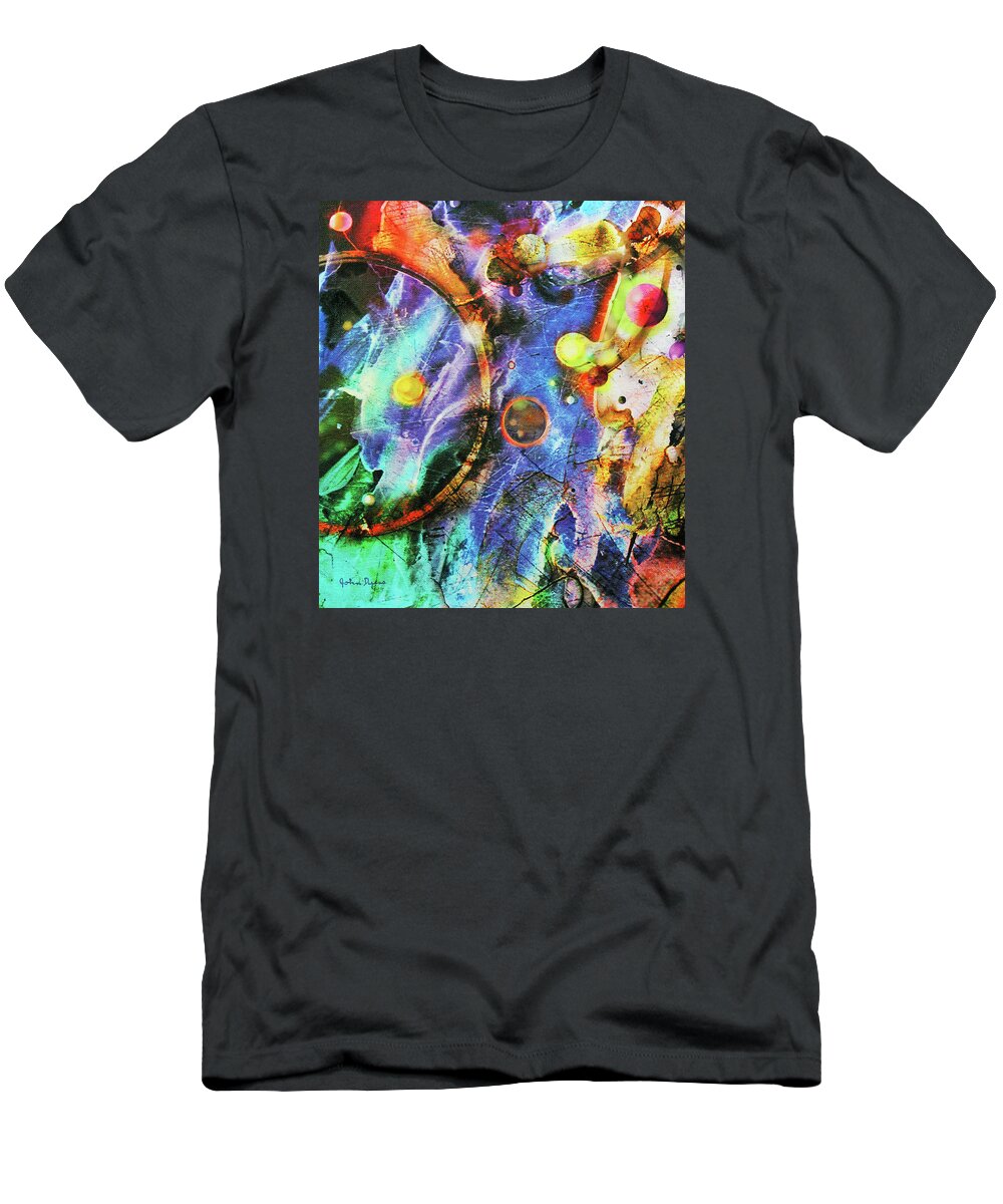 Space T-Shirt featuring the painting In the Beginning by John Dyess