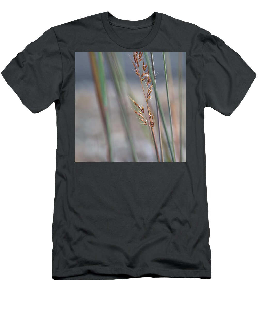 Tall Grass T-Shirt featuring the photograph In the Company of Blue 2 - by Julie Weber
