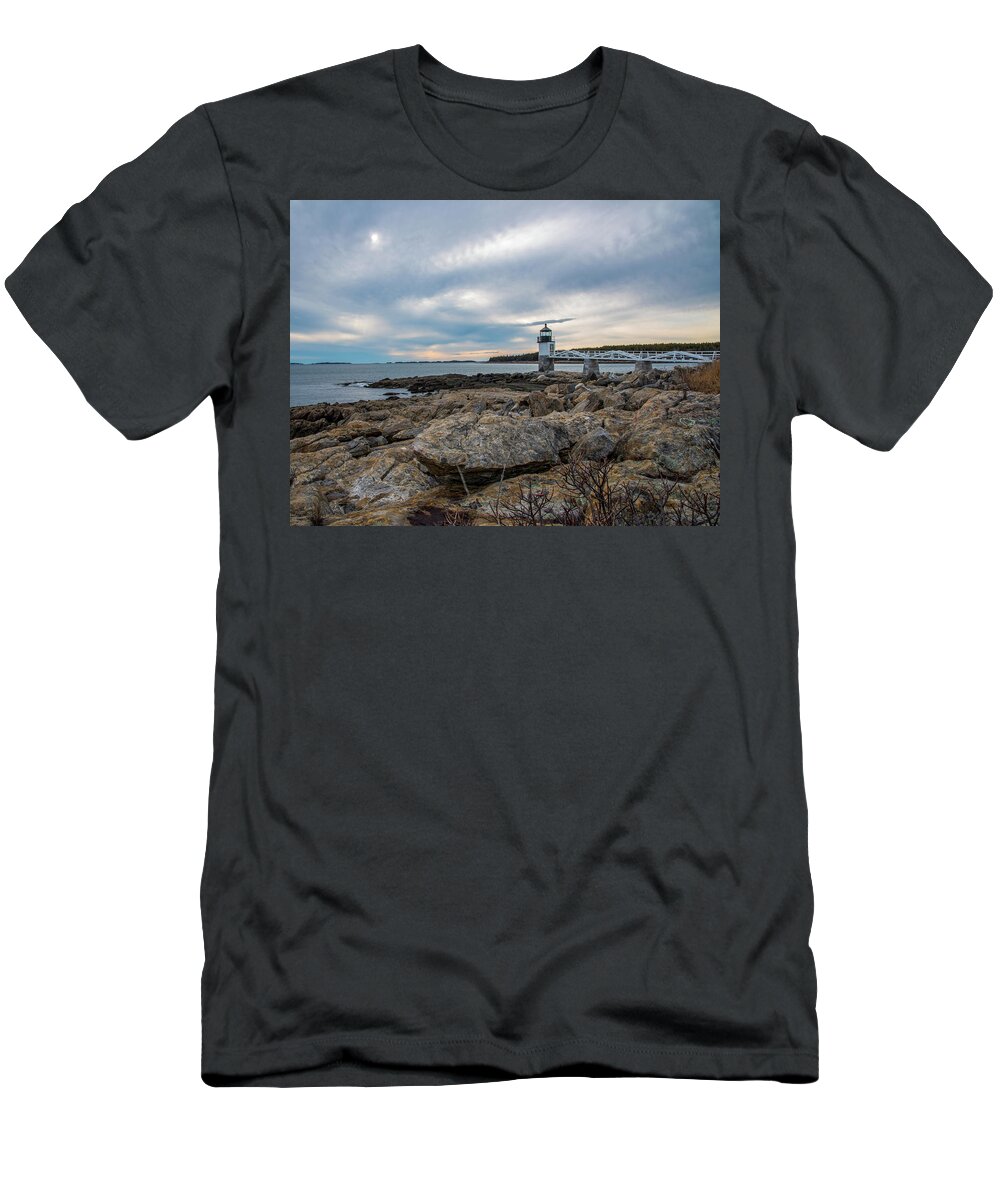 Marshall Point Lighthouse T-Shirt featuring the photograph In the distance by Tony Pushard