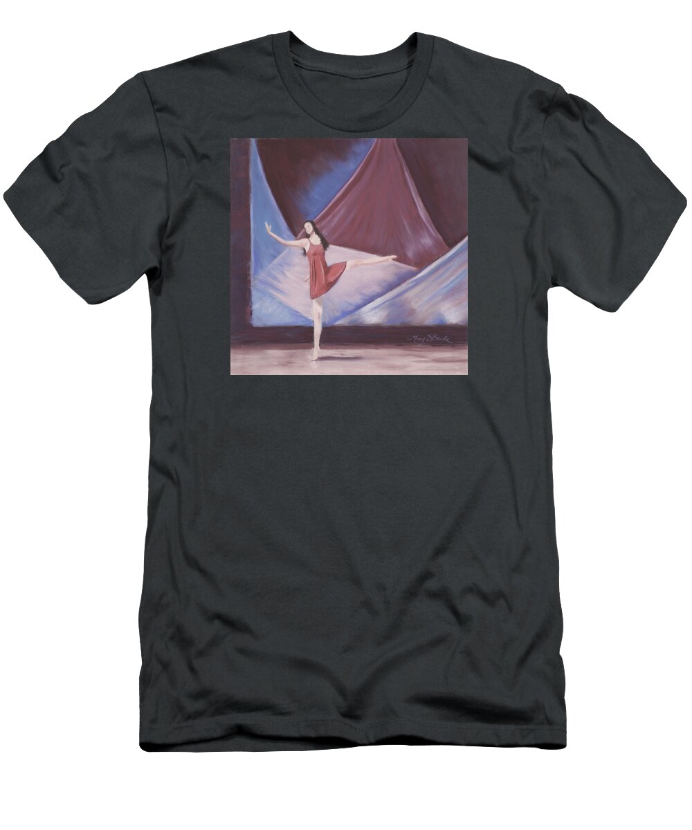Dancer T-Shirt featuring the painting In the Spotlight by Mary Benke